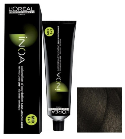 Краска для волос Loreal INOA, 6.0 темный блондин глуб., 60 мл