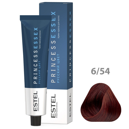 Крем-краска Estel Princess Essex 6/54 тёмно-русый красно-медный яшма, 60 мл