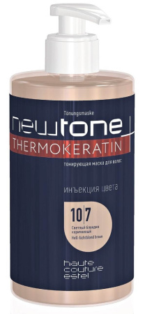 Маска тонирующая для волос Estel Newtone 10/7 светлый блондин коричневый, 435 мл