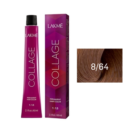 Крем-краска Lakme Collage 8/64 светлый блондин коричнево-медный, 60 мл