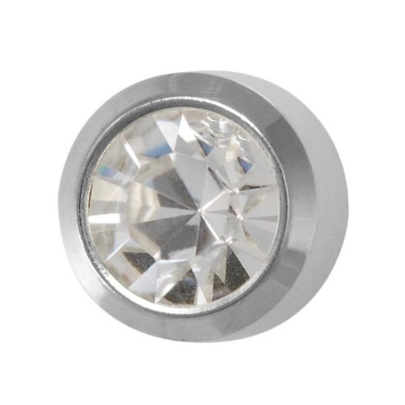 Серьги медицинские Завальцованные Хрусталь L-204 W Серьги медицинские Завальцованные Хрусталь L-204 W