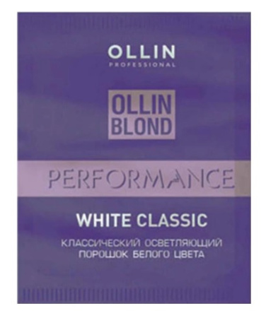 Классический осветляющий порошок белого цвета Ollin Blond Performance, 30 г