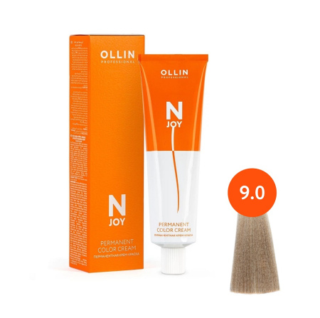 Крем-краска Ollin N-JOY 9/0 блондин, 100 мл