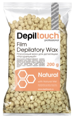 Воск пленочный для депиляции Depiltouch "Natural" с натуральным воском, 200 г