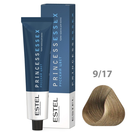 Крем-краска Estel Princess Essex 9/17 блондин пепельно-коричневый, 60 мл