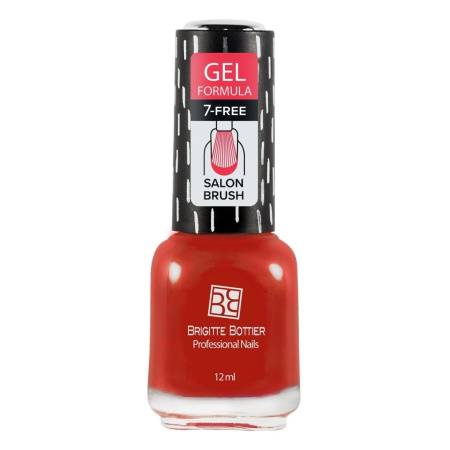 Лак для ногтей Brigitte Bottier Gel Formula, т. 46 классический красный, 12 мл