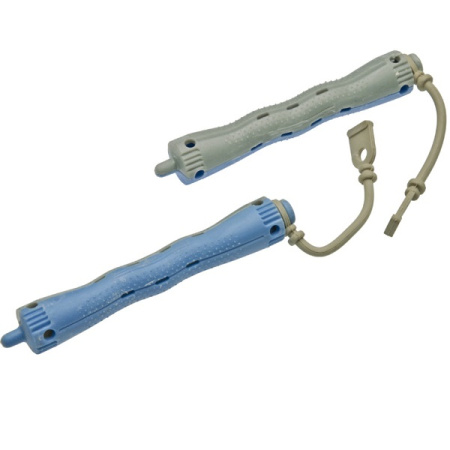 Коклюшки волнистые пластиковые серо-голубые, 12 штук