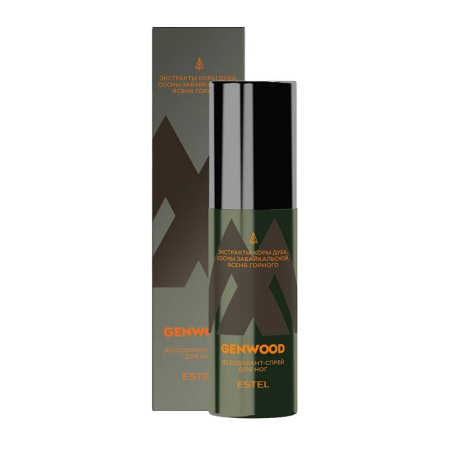 Дезодорант-спрей для ног Estel Alpha Genwood, 100 мл