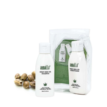 Набор дорожный для волос Armalla с конопляным маслом, 2х60 мл