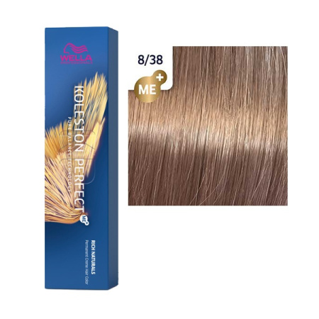 Wella Крем-краска стойкая Koleston P. 8/38 Золотая умбра, 60 мл