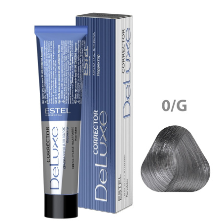 Краска-уход Estel De Luxe 0/G корректор графит, 60 мл