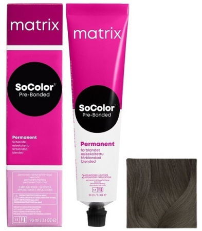 Matrix Краситель SoColor 4NJ с бонд. шатен натуральный нефритовый, 90 мл акция