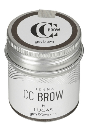 Хна для бровей в баночке CC Brow Lucas' Cosmetics, серо-коричневая, 5 г