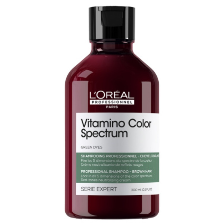 L’Oreal Шампунь нейтрализующий с зеленым пигментом Vitamino Color Spectrum, 300 мл