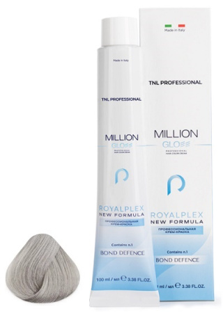 Крем-краска для волос Million Gloss 10.012 Платиновый блонд прозрачный пепельно перламутр, 100 мл