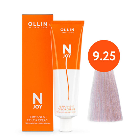 Крем-краска Ollin N-JOY 9/25 блондин фиолетово-махагоновый, 100 мл