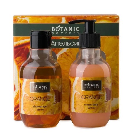 Botanic Secrets Набор "Апельсин" (гель для душа, крем-мыло для рук)