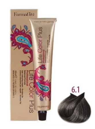 Farmavita Краситель Темный блондин пепельный Life Color Plus 6.1, 100 мл