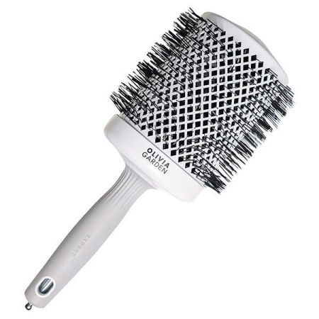 Термобрашинг Olivia Garden Expert Blowout Shine white&grey, 80 мм