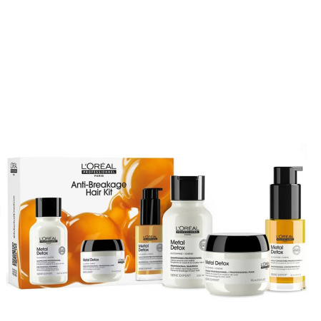 Loreal Набор мини Трио Метал Детокс (шампунь 100 мл+Маска 75 мл+Масло 30 мл)