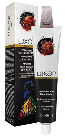 Перманентная крем-краска Luxor Professional Color 10.2 Платиновый блондин фиолетовый, 100 мл