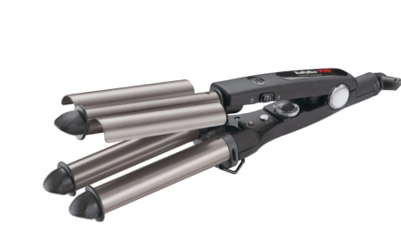 BABYLISS Плойка тройная для создания волн титан-турмалин 22,19,22 мм