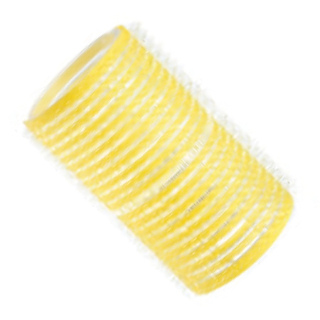Бигуди на липучке желтые 32*63мм 12 шт/уп