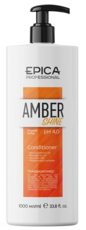 Кондиционер Epica Amber Shine для восстановления и питания волос, 1000 мл