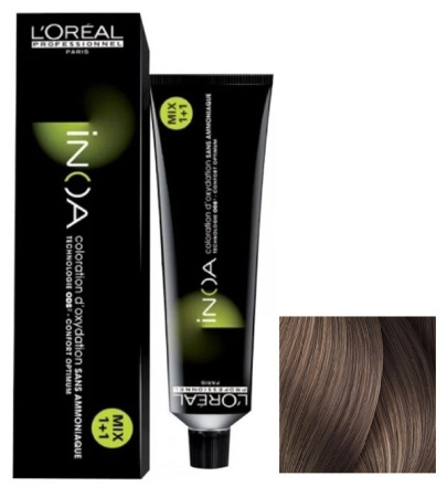 Краска для волос Loreal INOA Resist 8.21 св. блондин перл.-пеп., 60 мл