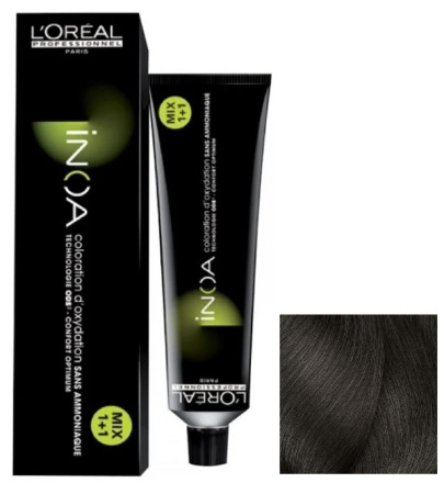 Краска для волос Loreal INOA, 5 светлый шатен, 60 мл