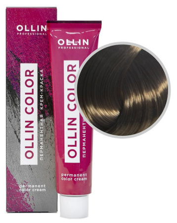 Перманентная крем-краска для волос Ollin Color 6/71 темно-русый коричнево-пепельный, 60 мл