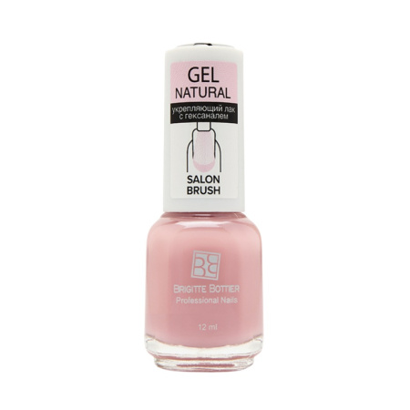 МП Brigitte Bottier Укрепляющий лак с гексаналем GEL NATURAL тон 04 розовый, 12 мл