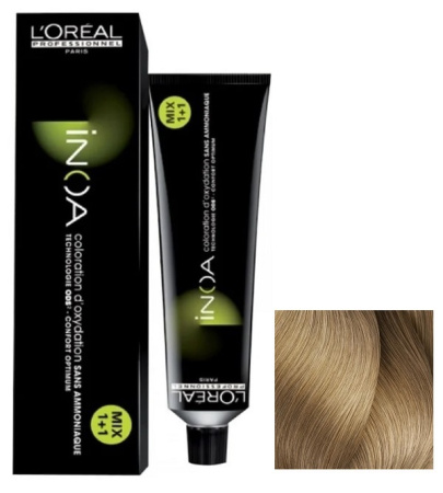 Краска для волос Loreal INOA, 9.32 очень светлый блондин золотисто-перл., 60 мл