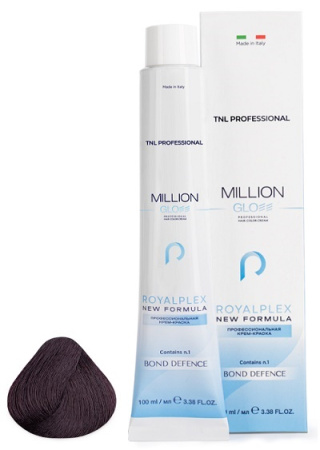 Крем-краска для волос Million Gloss 4.20 Коричневый фиолетовый, 100 мл