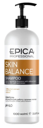 Шампунь регулирующий работу сальных желез Epica Skin Balance, 1000 мл