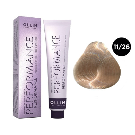 Перманентная крем-краска Ollin Performance 11/26 специальный блондин розовый, 60 мл