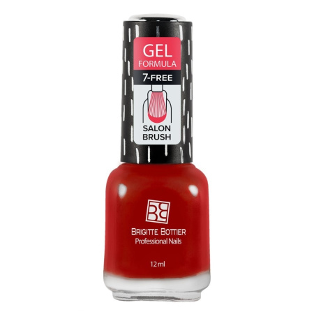 Лак для ногтей Brigitte Bottier Gel Formula, т. 59 алая роза, 12 мл