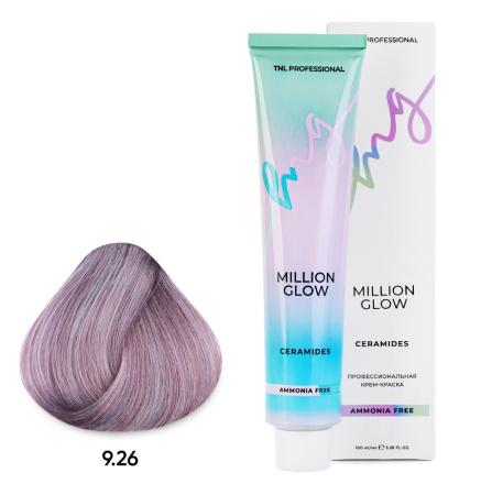 Безаммиачная крем-краска TNL Million Glow AFC Ceramides т.9.26, 100 мл