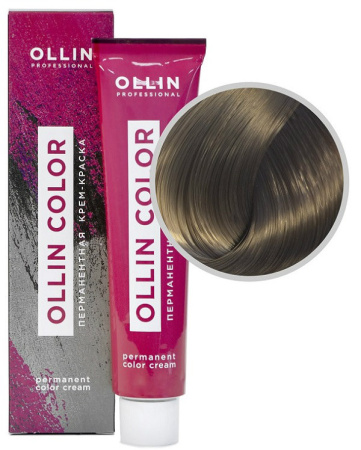 Перманентная крем-краска для волос Ollin Color 7/1 русый пепельный, 60 мл