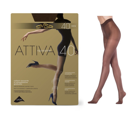 Колготки Omsa Attiva 40 den, Marrone, 2