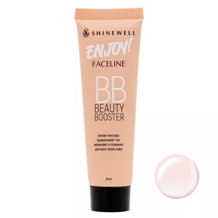 BB крем тональный увлажняющий Shinewell Enjoy, т. 1 фарфоровый, 35 мл