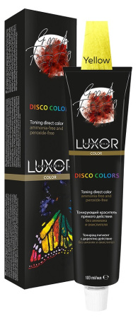 Тонирующий гель для волос прямого действия Disco Colors жёлтый, 100 мл