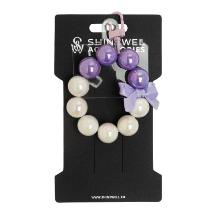 Shinewell Подвес на телефон или сумку, лиловый бант