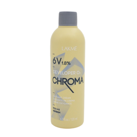 Lakme CHROMA DEVELOPER 1,8% Стабилизированный крем-окислитель, 120 мл