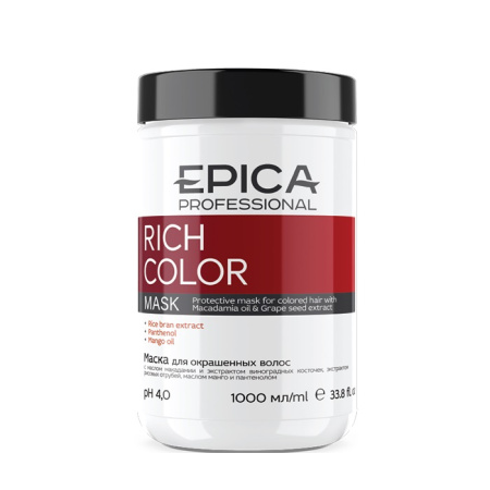 Маска Epica Rich Color для окрашенных волос, 1000 мл
