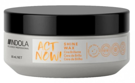 Воск с эффектом блеска для укладки волос Act Now Shine Wax, 85 мл