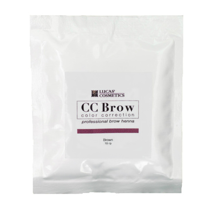 Хна для бровей в саше CC Brow Lucas' Cosmetics, коричневая, 10 г