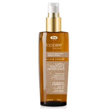 Масло-эликсир для восстановления и придан. сияющего блеска Lisap Milano Top Care Elixir Care, 150 мл