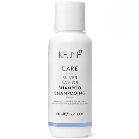 Шампунь для волос Keune Care Silver для нейтрализации желтого оттенка, 80 мл
