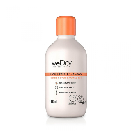 Шампунь для защиты от ломкости WeDo Rich Repair для жестких и поврежденных волос, 100 мл